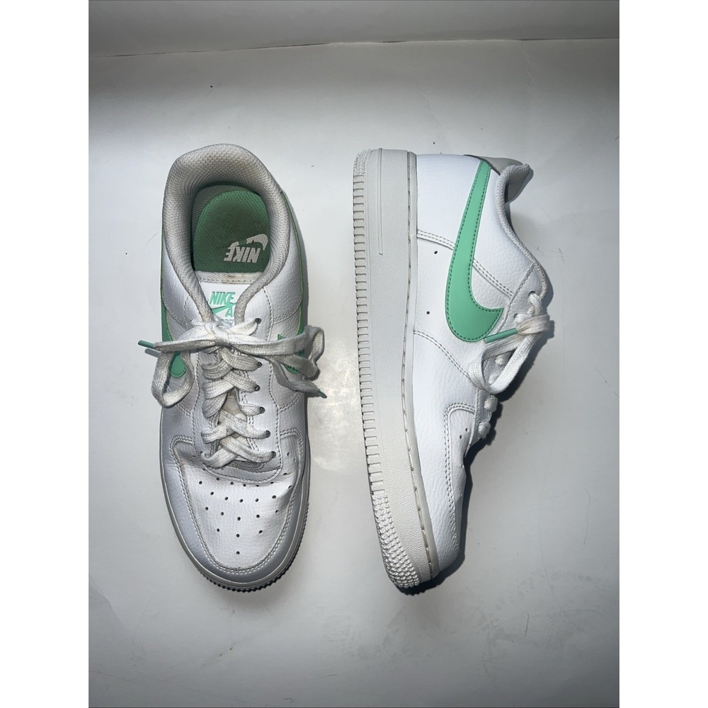 Nike Air Force 1 '07  White Green Glow Womens Size 8 Y2K Urban Streetwear